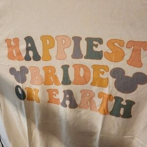 Happiest bride on earth Disney tee